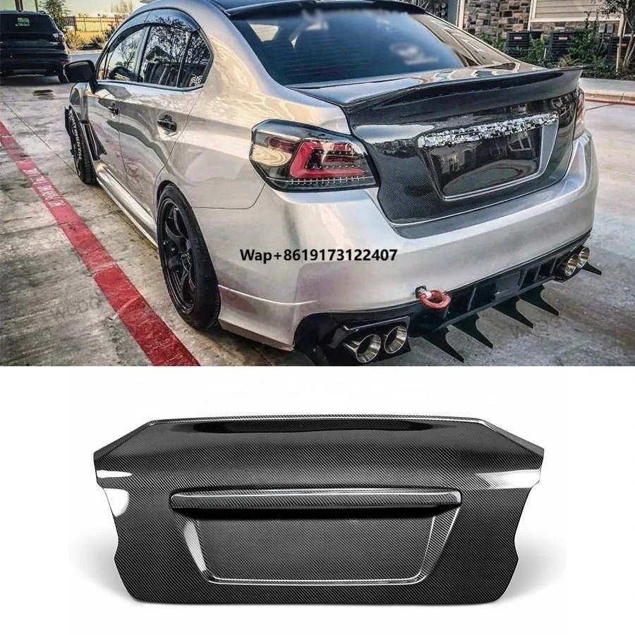 Carbon Fiber Trunk Lid for  WRX STI 2015-2021 Rear Trunk Lid Ducktail Cover Tailgate Car Parts Bodykit
